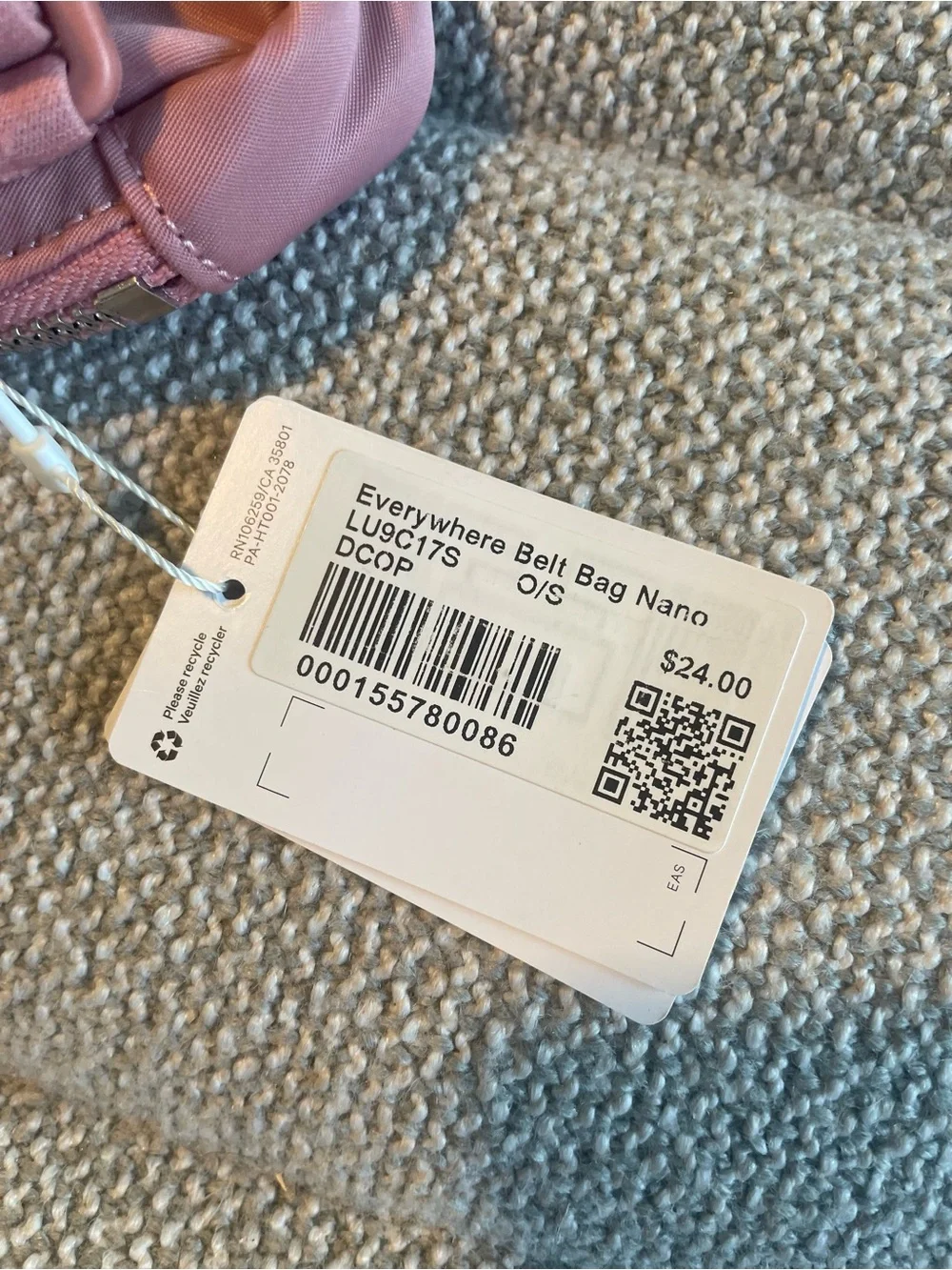 Lululemon Everywhere Belt Bag Nano - Deco Pink - Picture 3 of 8
